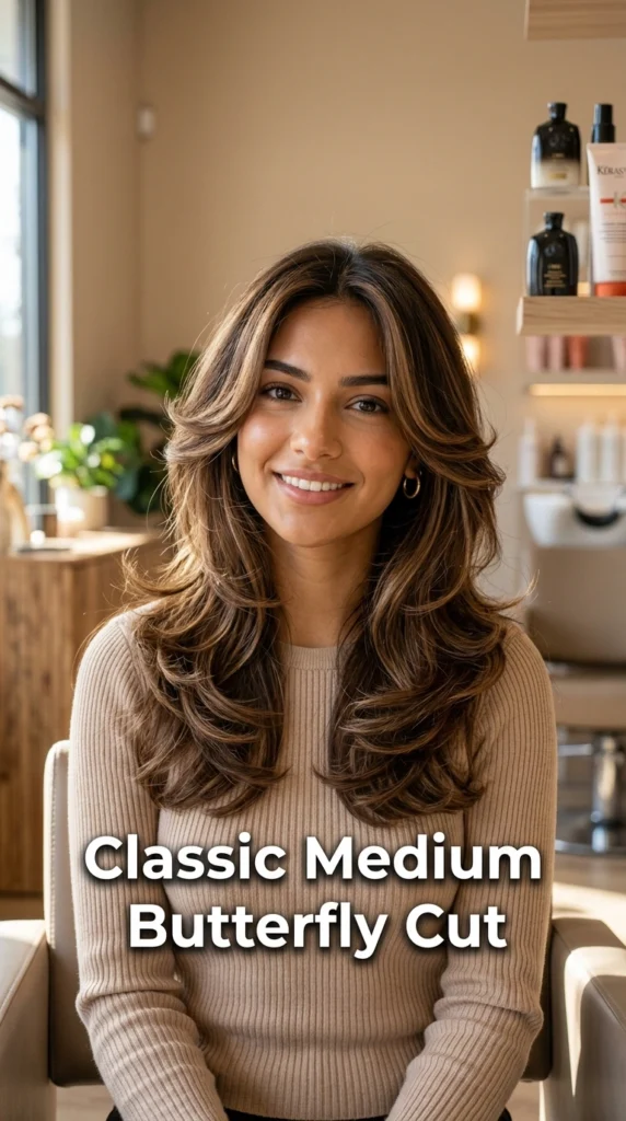 15 Chic Medium Butterfly Haircut Ideas for Effortless Style 15 Woman with medium 202604111642